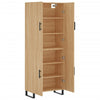 højskab 69,5x34x180 cm konstrueret træ sonoma-eg