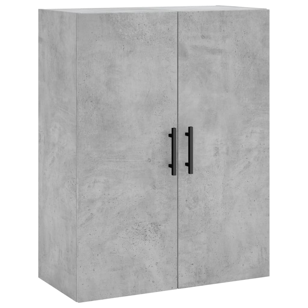 højskab 69,5x34x180 cm konstrueret træ betongrå