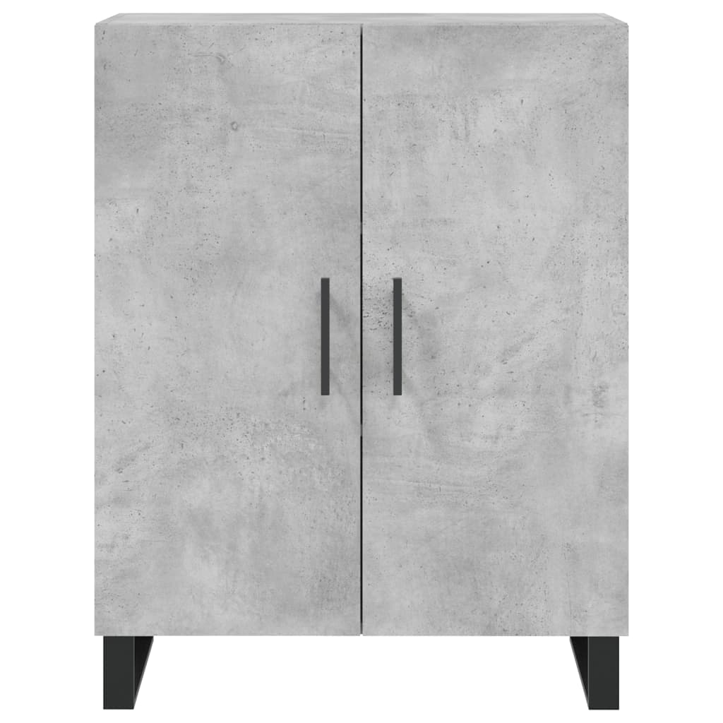 højskab 69,5x34x180 cm konstrueret træ betongrå