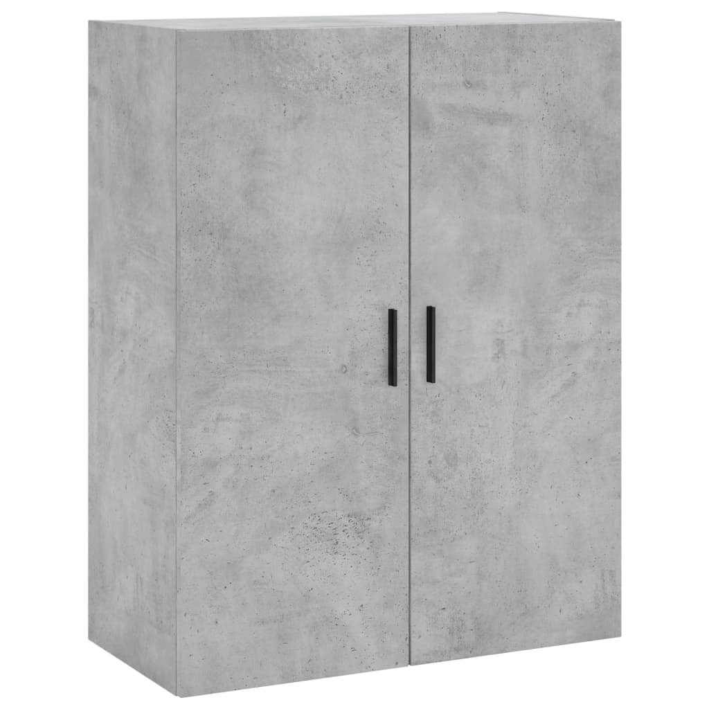 højskab 69,5x34x180 cm konstrueret træ betongrå