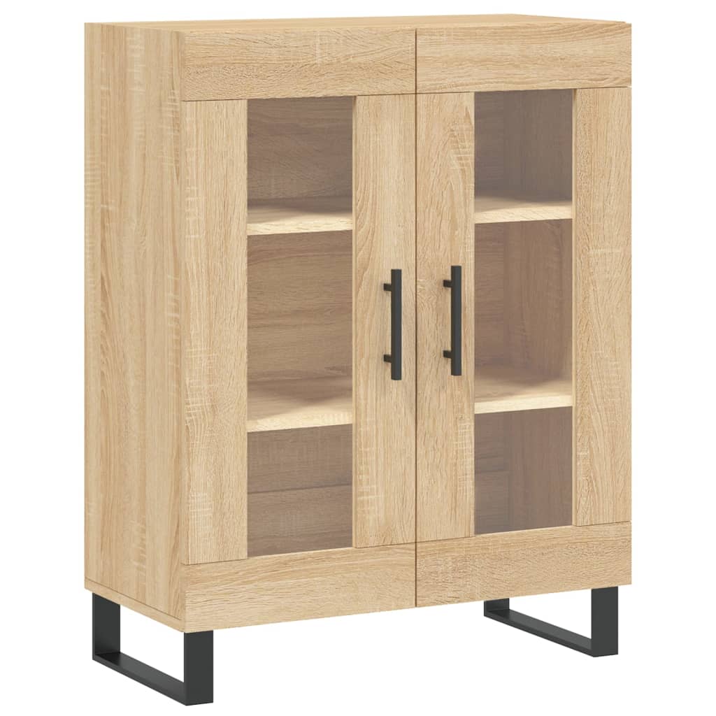 højskab 69,5x34x180 cm konstrueret træ sonoma-eg
