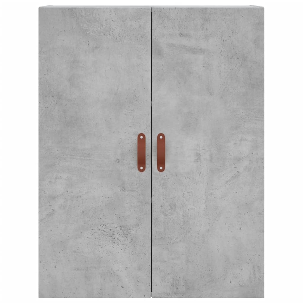 højskab 69,5x34x180 cm konstrueret træ betongrå