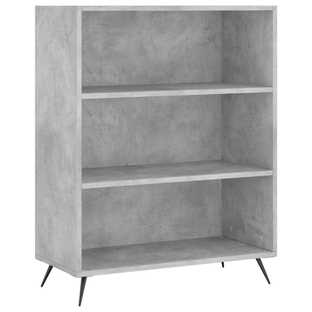 højskab 69,5x34x180 cm konstrueret træ betongrå