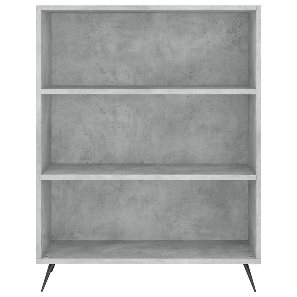 højskab 69,5x34x180 cm konstrueret træ betongrå
