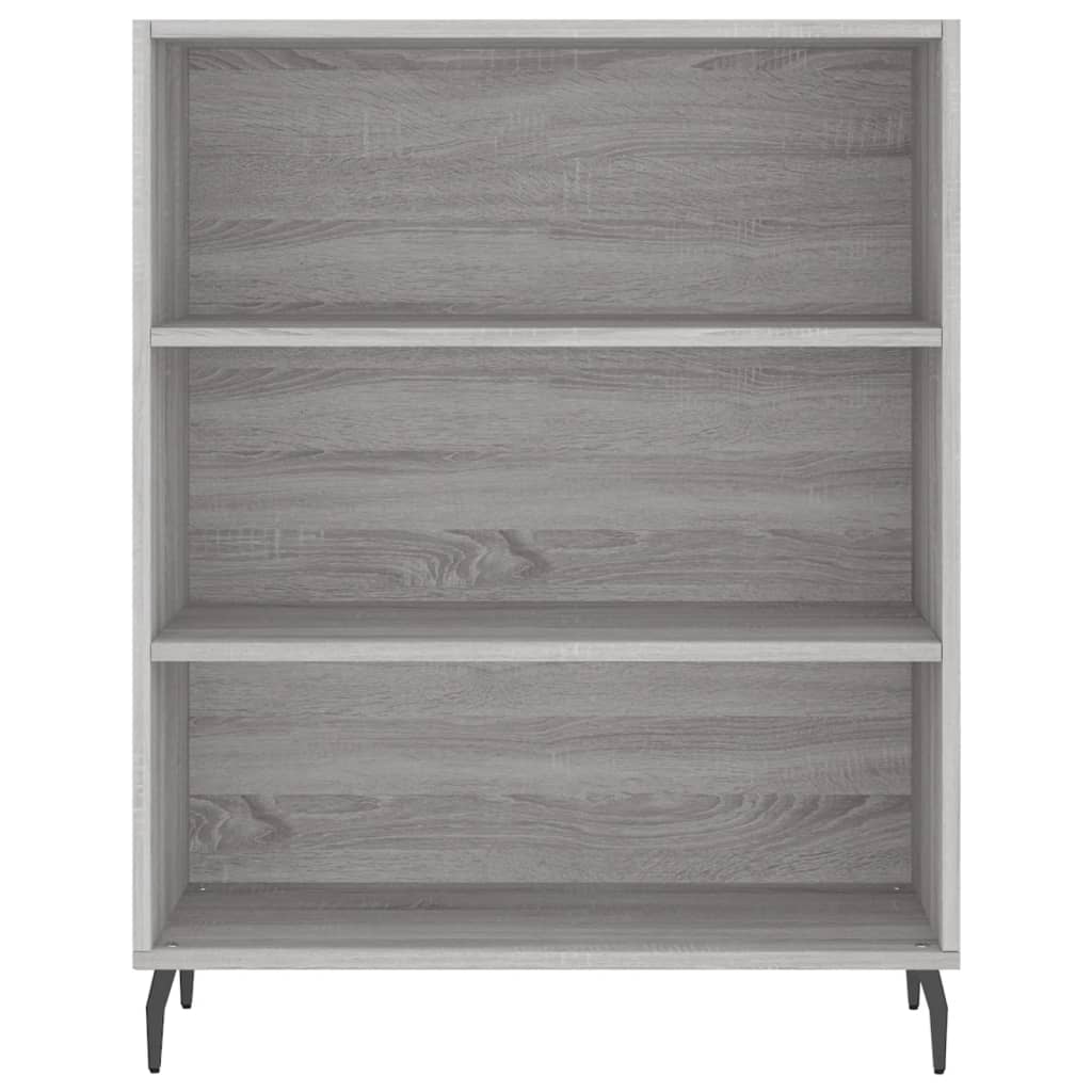 højskab 69,5x34x180 cm konstrueret træ grå sonoma-eg