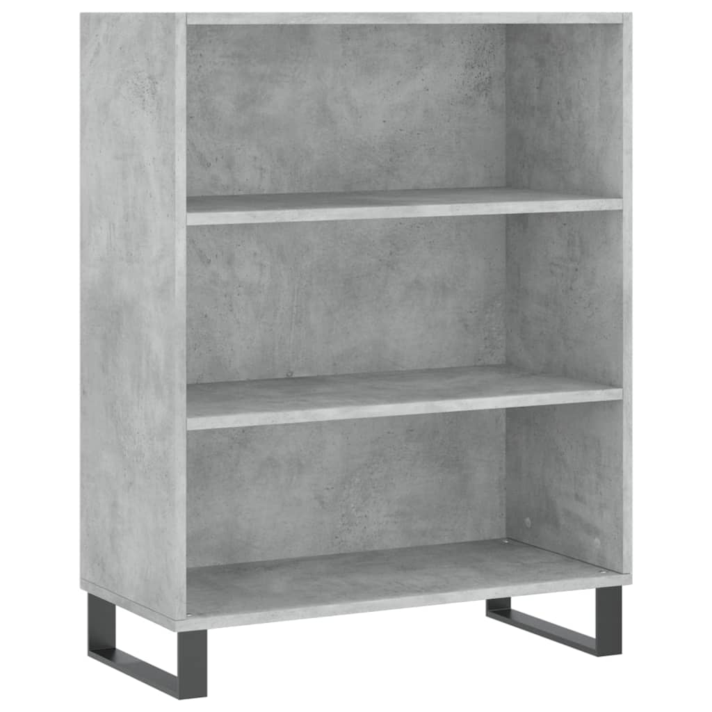 højskab 69,5x34x180 cm konstrueret træ betongrå