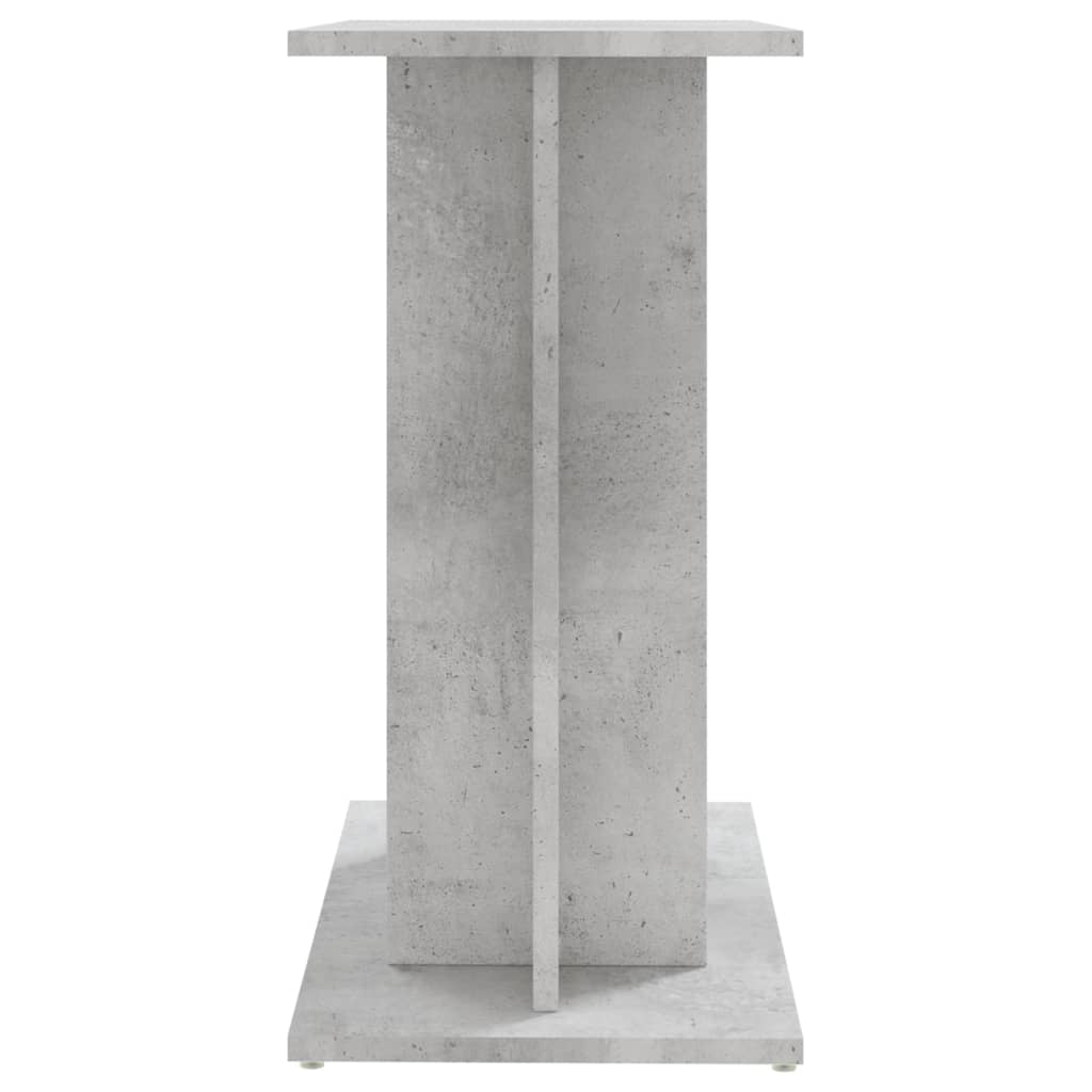 akvariebord 60x30x60 cm konstrueret træ betongrå