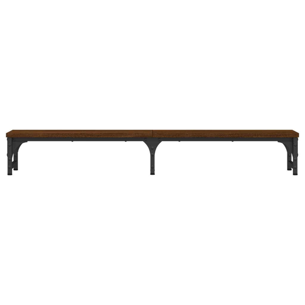 skærmstander 105x23x15,5 cm konstrueret træ brun egetræsfarve
