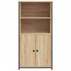 højskab 62x36x121,5 cm konstrueret træ sonoma-eg