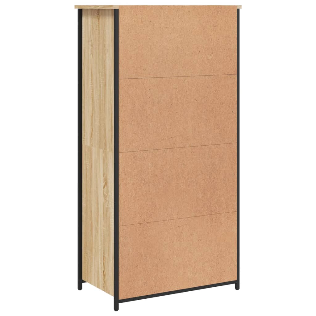 højskab 62x36x121,5 cm konstrueret træ sonoma-eg