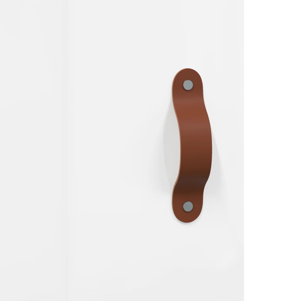 skab 90x34x80 cm konstrueret træ hvid højglans