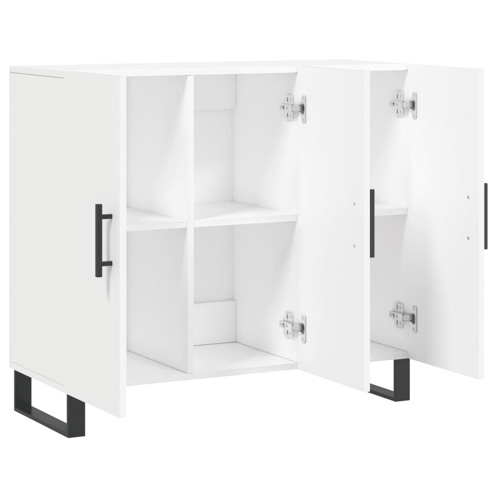 skab 90x34x80 cm konstrueret træ hvid