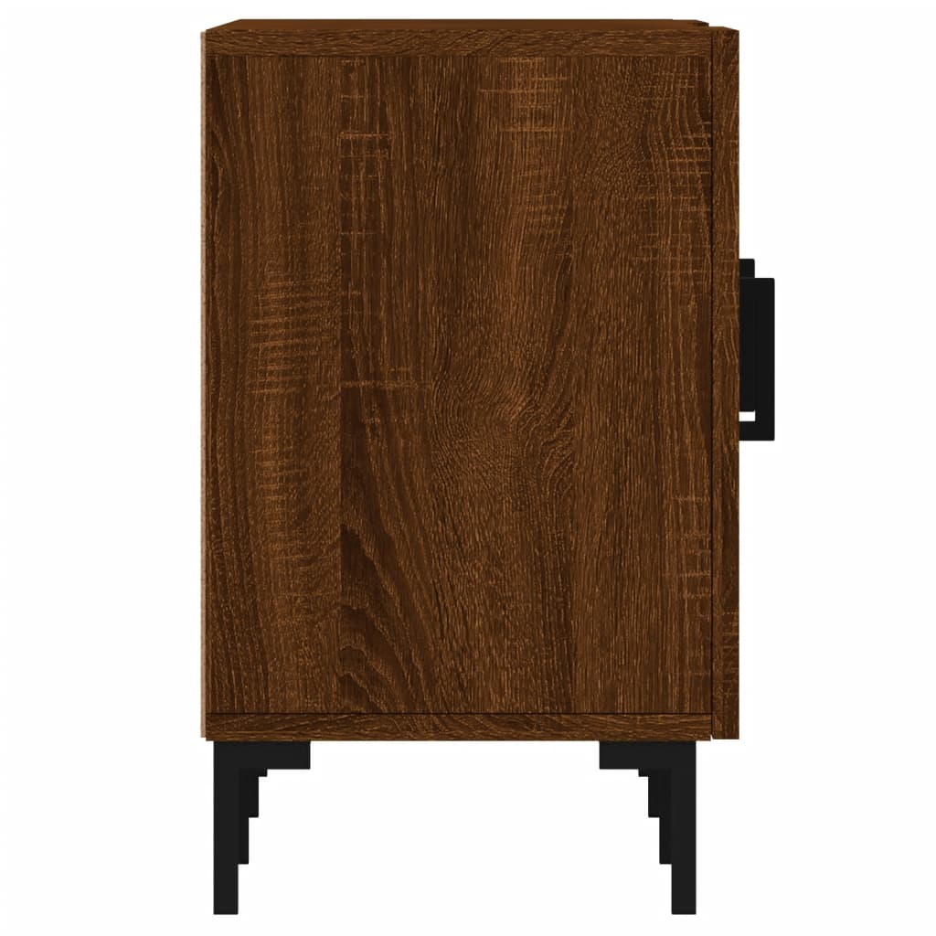 tv-bord 150x30x50 cm konstrueret træ brun egetræsfarve