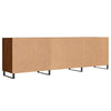 tv-bord 150x30x50 cm konstrueret træ brun egetræsfarve