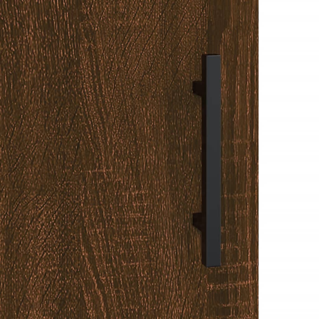tv-bord 150x30x50 cm konstrueret træ brun egetræsfarve