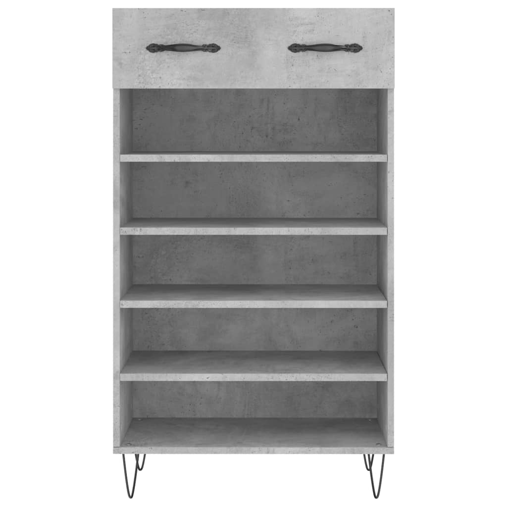 skoreol 60x35x105 cm konstrueret træ betongrå