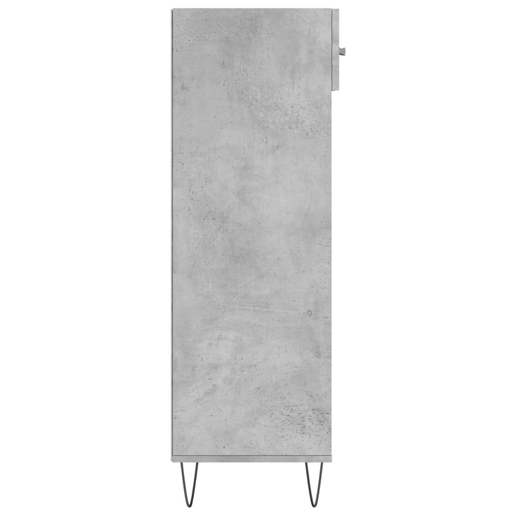 skoreol 60x35x105 cm konstrueret træ betongrå
