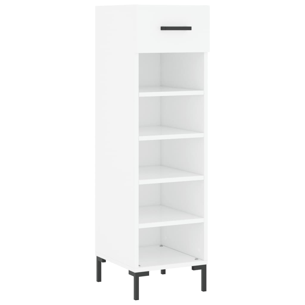 skoreol 30x35x105 cm konstrueret træ hvid