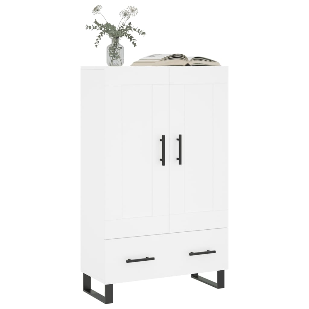 skab 69,5x31x115 cm konstrueret træ hvid