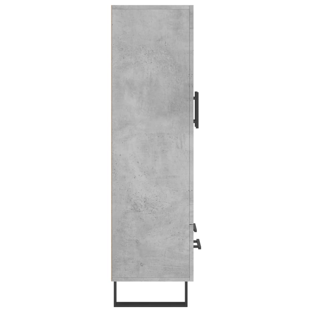 skab 69,5x31x115 cm konstrueret træ betongrå