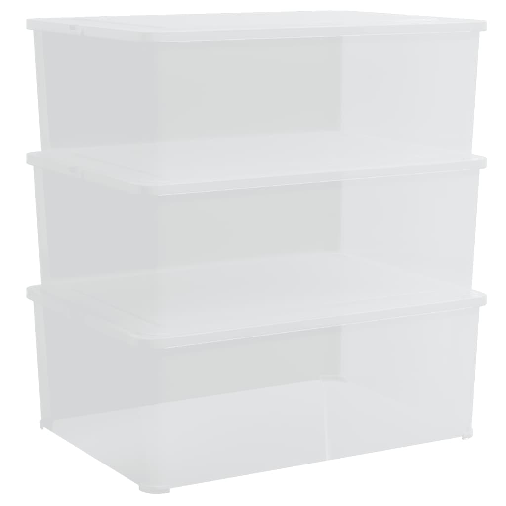 plastopbevaringskasser 3 stk. 10 l stabelbare