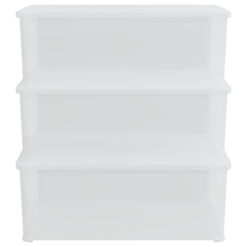 plastopbevaringskasser 3 stk. 10 l stabelbare