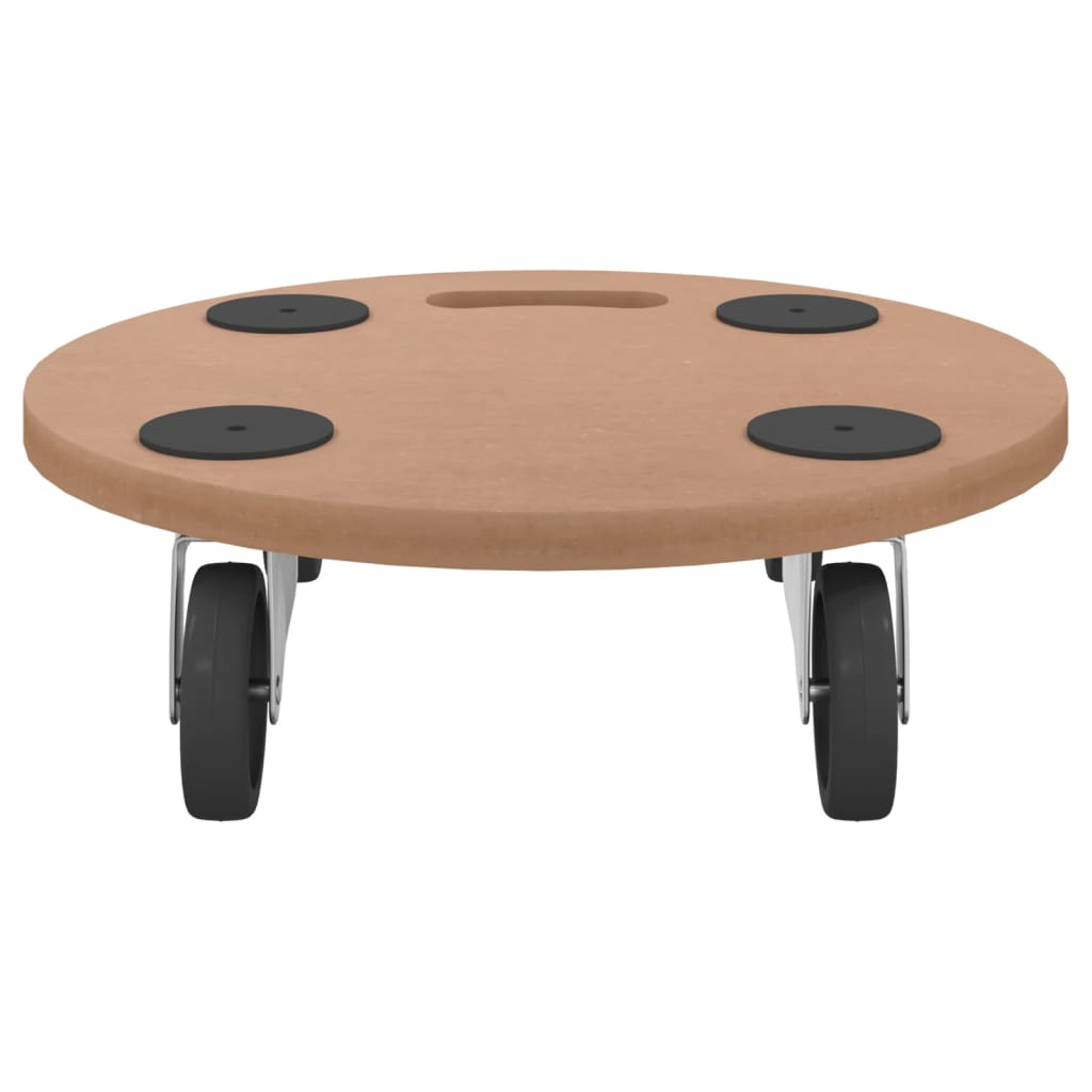 dollyvogne 2 stk. konstrueret træ rund