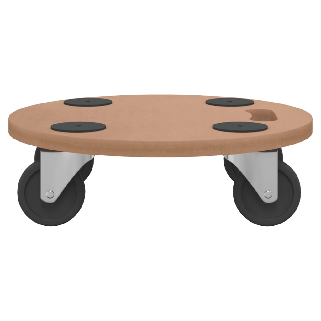 dollyvogne 2 stk. konstrueret træ rund