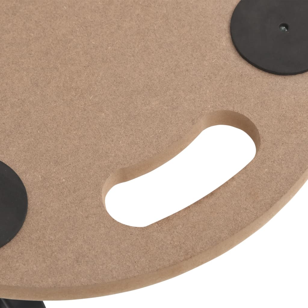 dollyvogne 6 stk. konstrueret træ rund