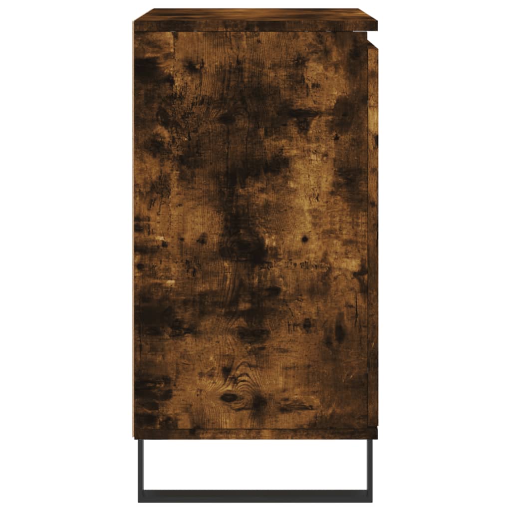 skænk 60x35x70 cm konstrueret træ røget egetræsfarve