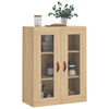 væghængt skab 69,5x34x90 cm konstrueret træ sonoma-eg