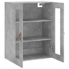 væghængt skab 69,5x34x90 cm konstrueret træ betongrå