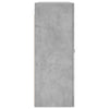 væghængt skab 69,5x34x90 cm konstrueret træ betongrå