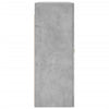 væghængt skab 69,5x34x90 cm konstrueret træ betongrå
