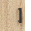 væghængt skab 69,5x34x90 cm konstrueret træ sonoma-eg