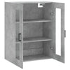 væghængt skab 69,5x34x90 cm konstrueret træ betongrå