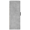 væghængt skab 69,5x34x90 cm konstrueret træ betongrå