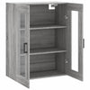 væghængt skab 69,5x34x90 cm konstrueret træ grå sonoma-eg