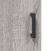væghængt skab 69,5x34x90 cm konstrueret træ grå sonoma-eg