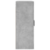 væghængt skab 69,5x34x90 cm konstrueret træ betongrå