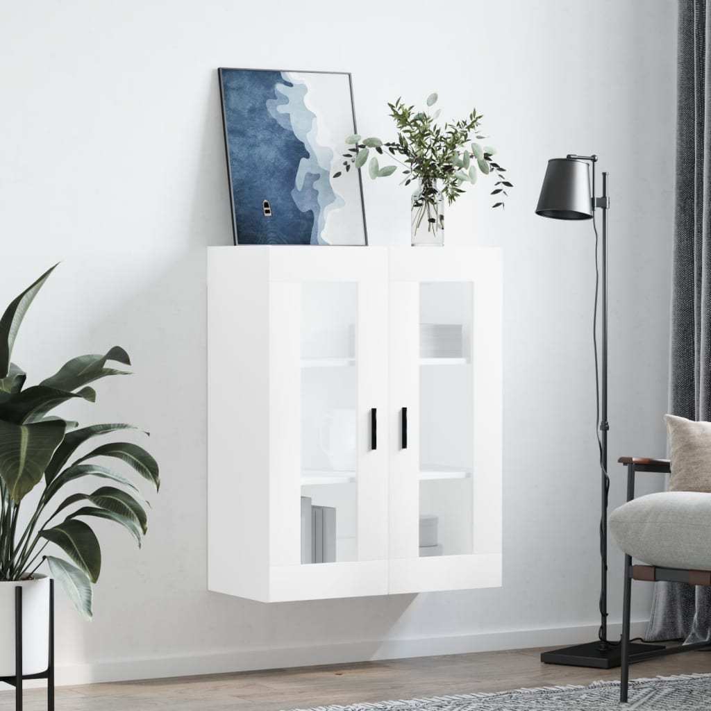 væghængt skab 69,5x34x90 cm hvid