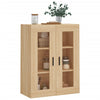 væghængt skab 69,5x34x90 cm konstrueret træ sonoma-eg