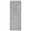 væghængt skab 69,5x34x90 cm konstrueret træ betongrå