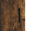 væghængt skab 69,5x34x90 cm konstrueret træ røget sonoma-eg