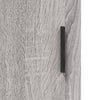 væghængt skab 69,5x34x90 cm konstrueret træ grå sonoma-eg