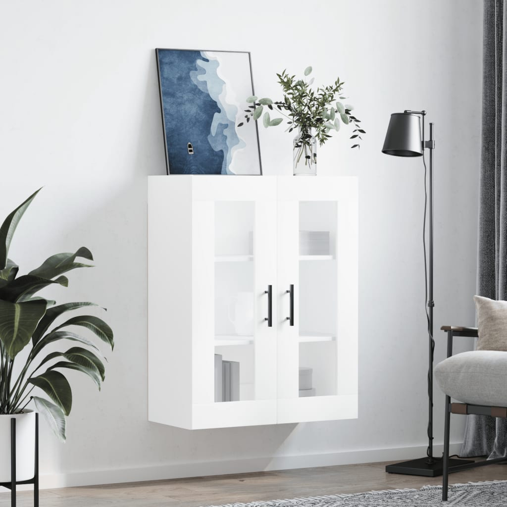 væghængt skab 69,5x34x90 cm hvid