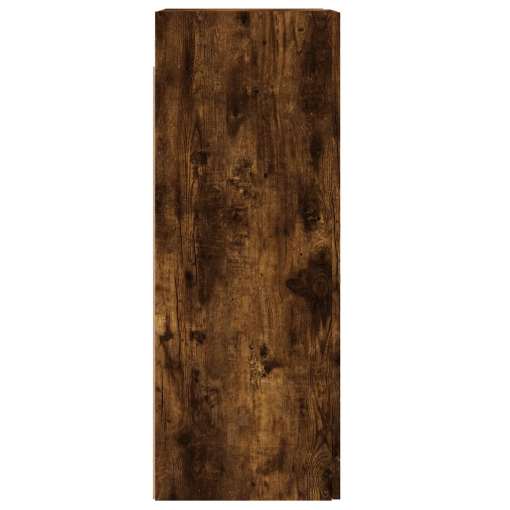 vægskab 34,5x34x90 cm røget egetræsfarve