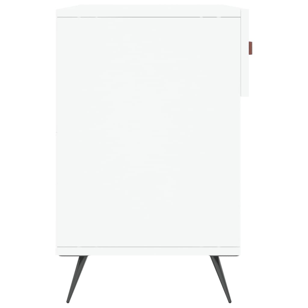 skobænk 102x35x55 cm konstrueret træ hvid