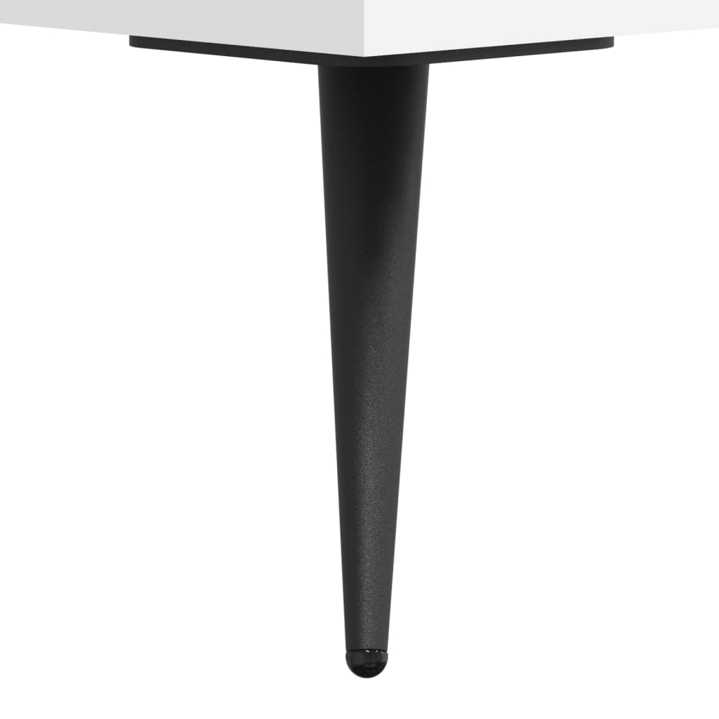 skobænk 102x35x55 cm konstrueret træ hvid