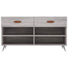 skobænk 102x35x55 cm konstrueret træ grå sonoma-eg